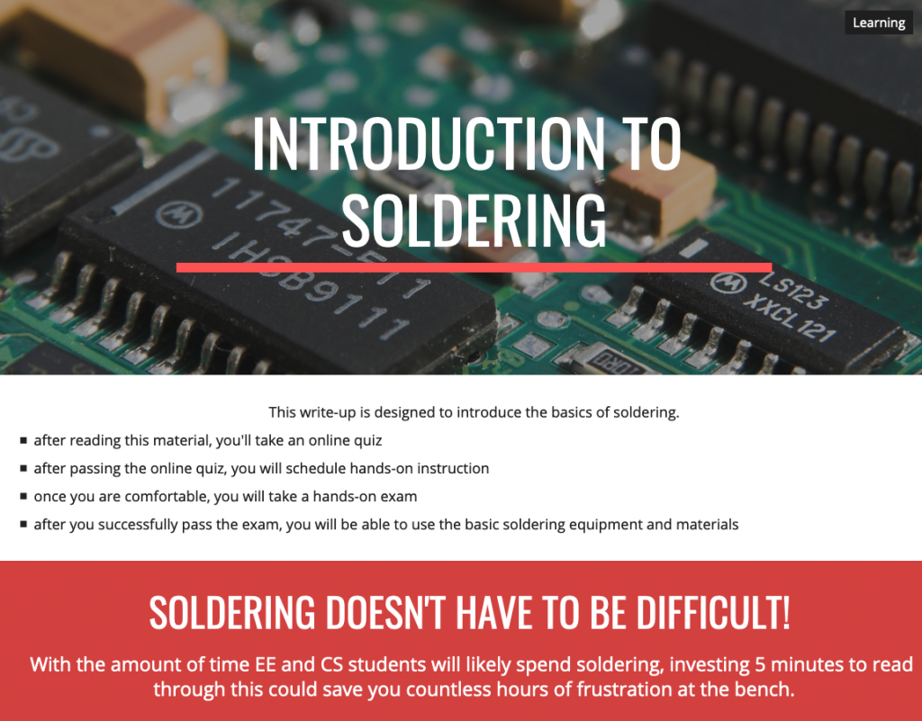 Introduction to Soldering